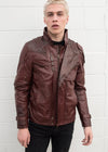 Men's Star Lord Guardians of The Galaxy Red Leather Jacket