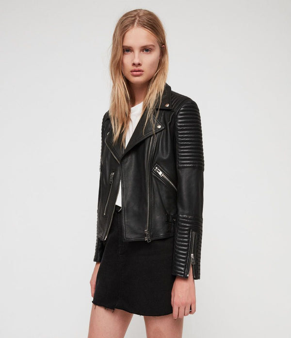 Women's ESTELLA LEATHER BIKER JACKET