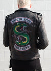 Mens Riverdale Inspired Southside Serpents Leather Motorcycle Jacket